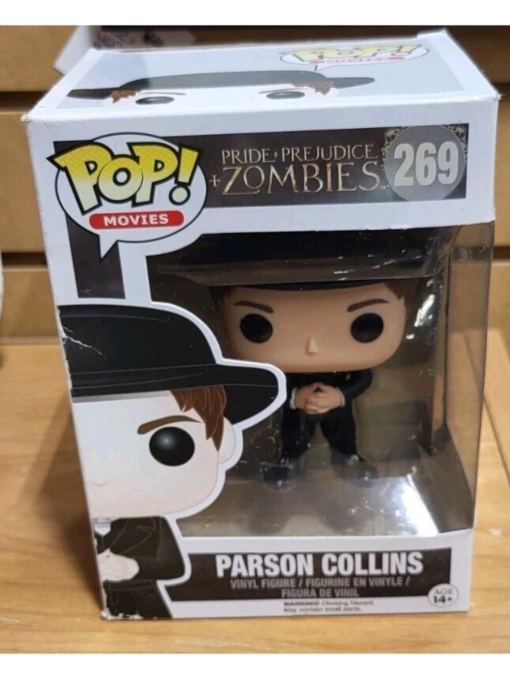 Pop Movies Pride Prejudice Zombies 269 Parson Collins figure Funko 151209